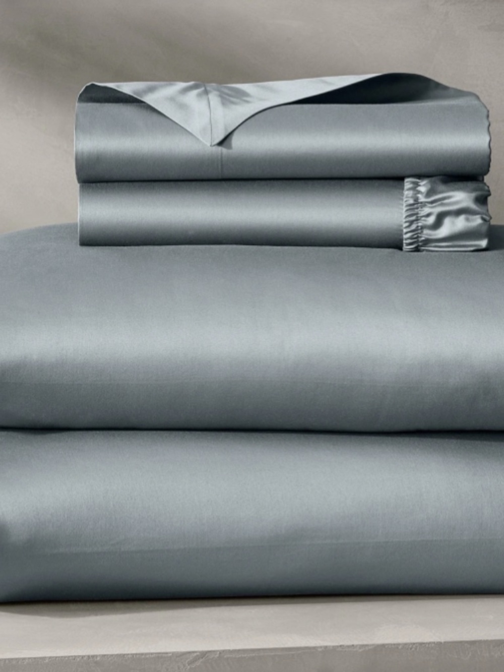 NWT BOLL & BRANCH RESERVE SHEET SET IN BLUESTONE, QUEEN SZ